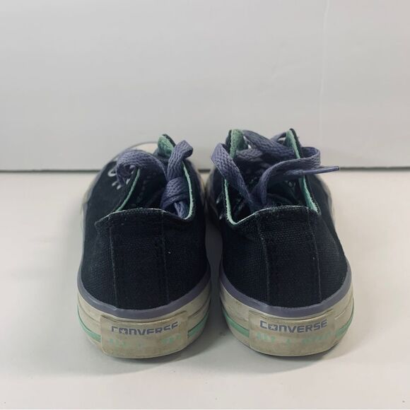 Converse All Star Double Ox Tongue #642905F Black Purple Shoes Junior Size US 12 - Picture 9 of 9